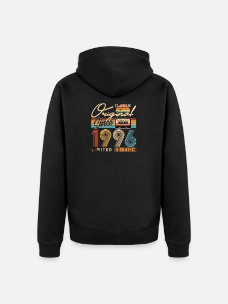 30th birthday, 30 years - Unisex Premium Organic Zip Hoodie - black