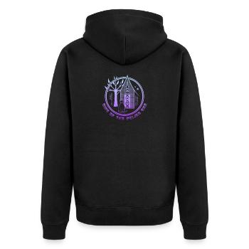 Ascension de l’ère féline - Veste à capuche bio Premium Unisexe - noir - Dos - Nico (187cm)