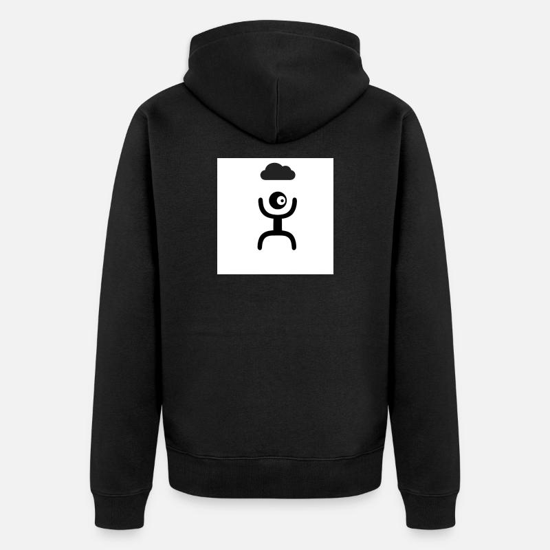 cloudy - Veste à capuche bio Premium Unisexe - noir