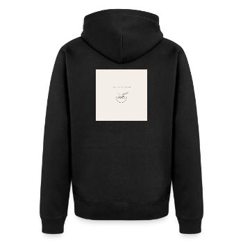 Ramen is my love language  - Unisex Premium Bio Zip Hoodie - Schwarz - Hinten - Nico (187cm)