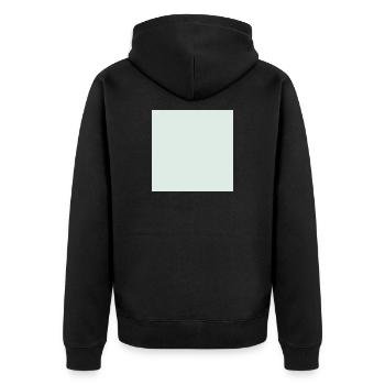Modèle de texture de fond bleu Personnaliser - Veste à capuche bio Premium Unisexe - noir - Dos - Nico (187cm)