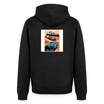 Sport automobile - Veste à capuche bio Premium Unisexe - noir - Dos - Nico (187cm)