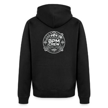 Équipe BPM Soundwave - Veste à capuche bio Premium Unisexe - noir - Dos - Nico (187cm)