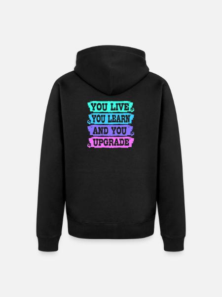 Divorce - Unisex Premium Organic Zip Hoodie - black
