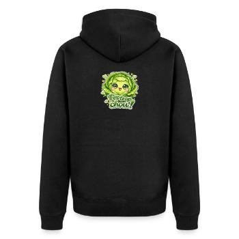 T'es trop chou – Chou Kawaï Trop Mignon - Veste à capuche bio Premium Unisexe - noir - Dos - Nico (187cm)