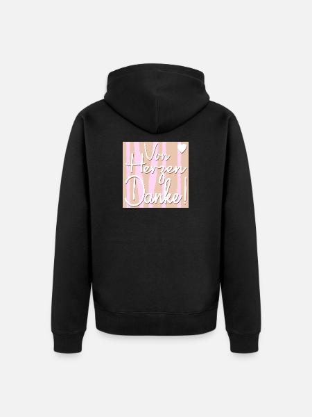 Merci - Veste à capuche bio Premium Unisexe - noir