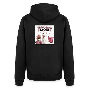 Maman turque d’angora - Veste à capuche bio Premium Unisexe - noir - Dos - Nico (187cm)