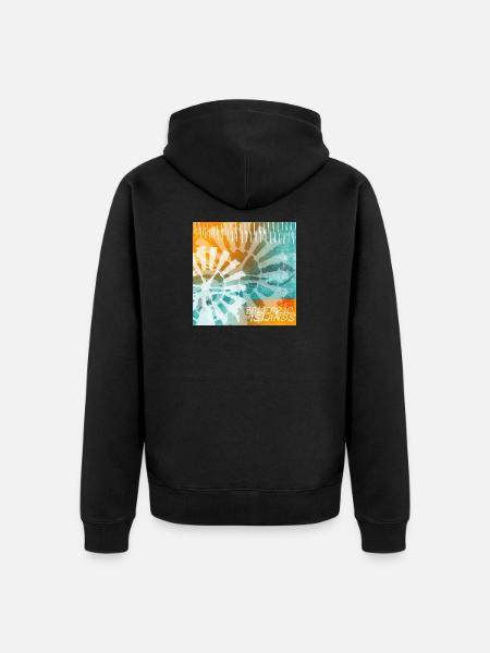 Balearic Islands Tie-Dye - Unisex Premium Organic Zip Hoodie - black