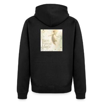 Magie Rare de la Forêt - Veste à capuche bio Premium Unisexe - noir - Dos - Nico (187cm)