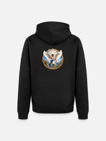Engel - Unisex Premium Bio Zip Hoodie - Schwarz