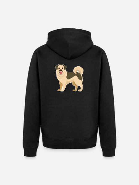  Anatolischer Hütehund - Unisex Premium Bio Zip Hoodie - Schwarz