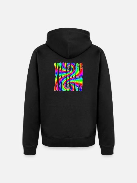 WEINLESE - Unisex Premium Bio Zip Hoodie - Schwarz