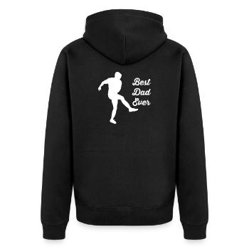 Football - Veste à capuche bio Premium Unisexe - noir - Dos - Nico (187cm)