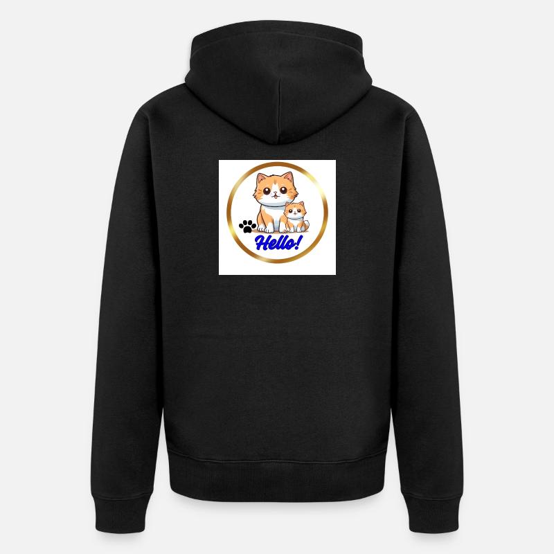 Bonjour - Veste à capuche bio Premium Unisexe - noir