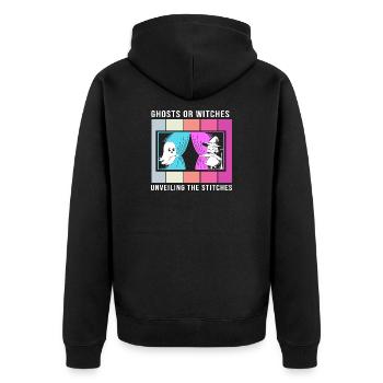 Révélation du sexe d’Halloween - Veste à capuche bio Premium Unisexe - noir - Dos - Nico (187cm)