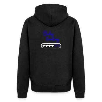 Chargement de bébé - Veste à capuche bio Premium Unisexe - noir - Dos - Nico (187cm)