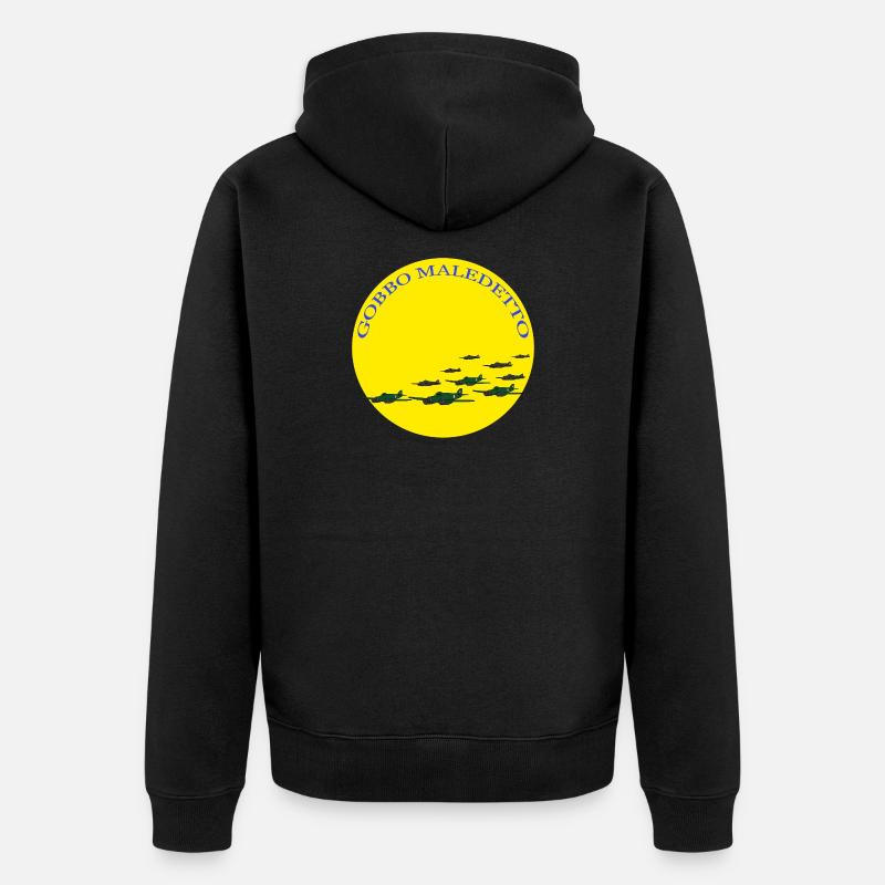 Maudit bossu - Veste à capuche bio Premium Unisexe - noir
