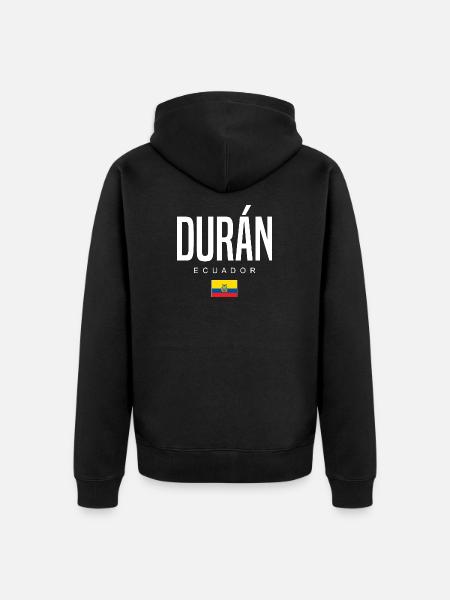 Durán Ecuador Ecuadorian - Unisex Premium Organic Zip Hoodie - black