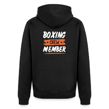 Équipe de breakdance - Veste à capuche bio Premium Unisexe - noir - Dos - Nico (187cm)