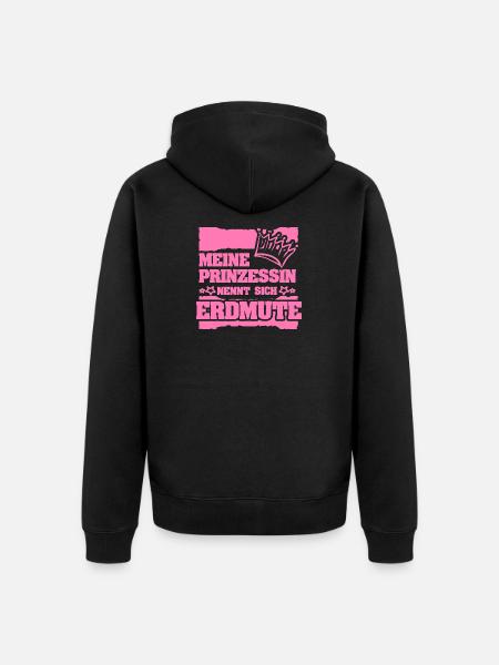 Geschenk für Erdmute - Unisex Premium Bio Zip Hoodie - Schwarz