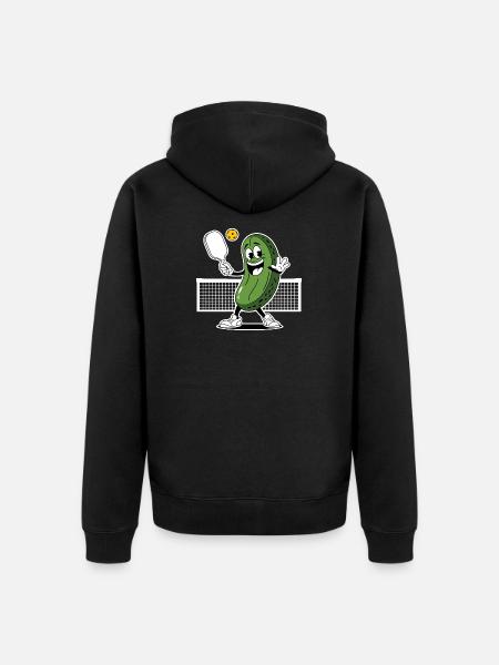 Dill With It Pickleball Player - Unisex Premium Organic Zip Hoodie - black