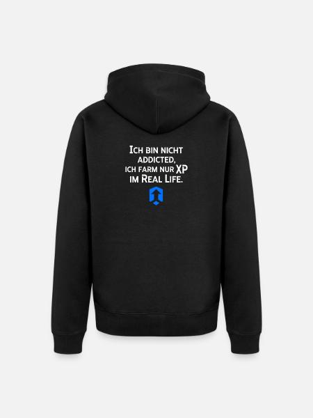 Farm XP Im Real Life - Unisex Premium Bio Zip Hoodie - Schwarz