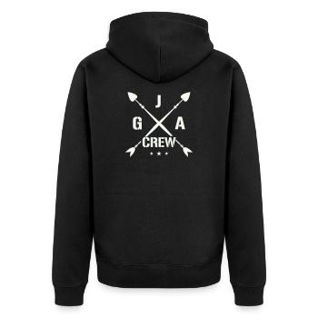 Bachelor Crew Enterrement de vie de garçon - Veste à capuche bio Premium Unisexe - noir - Dos - Nico (187cm)