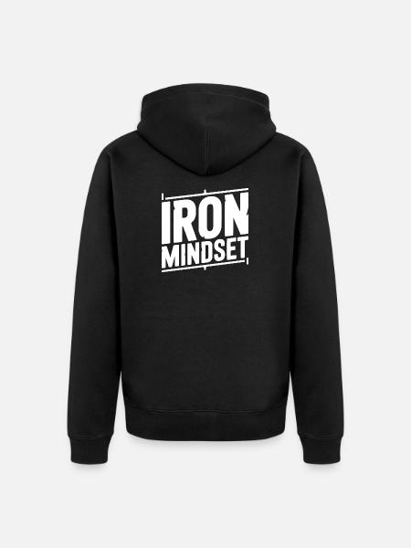 Iron Mindset - Unisex Premium Organic Zip Hoodie - black