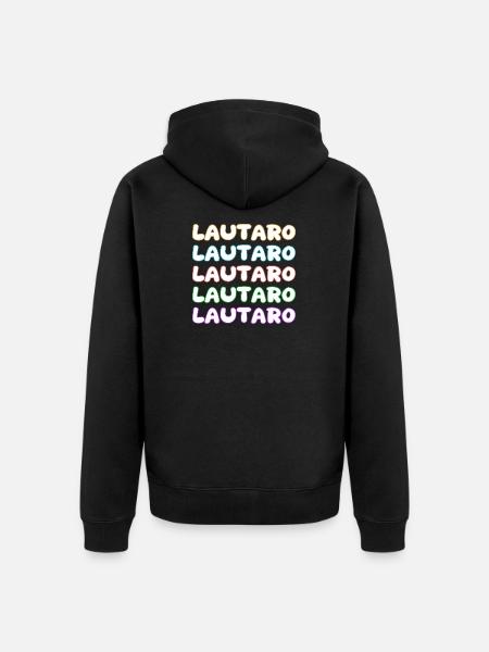 Lautaro - Unisex Premium Organic Zip Hoodie - black