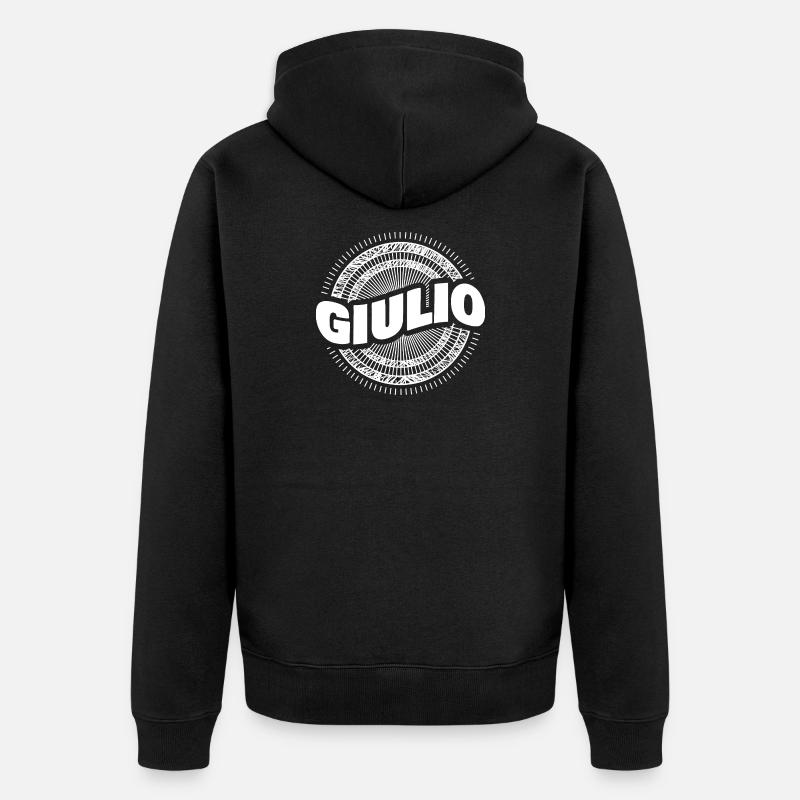 Giulio comme nom - Veste à capuche bio Premium Unisexe - noir
