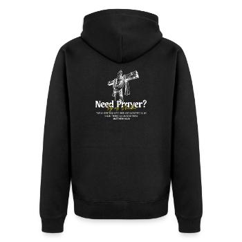 Croyant en Jésus - Veste à capuche bio Premium Unisexe - noir - Dos - Nico (187cm)
