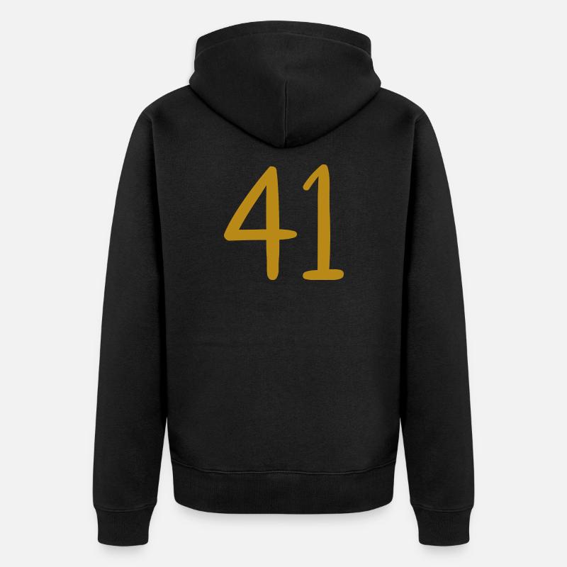 41 - Veste à capuche bio Premium Unisexe - noir