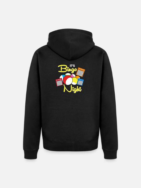 Bingo - Unisex Premium Bio Zip Hoodie - Schwarz