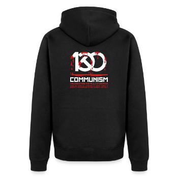 Communism, celebrating 100 million deaths - Veste à capuche bio Premium Unisexe - noir - Dos - Nico (187cm)