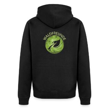 Forest Friends Leaf Nature Nature Nature Forest Protection - Veste à capuche bio Premium Unisexe - noir - Dos - Nico (187cm)