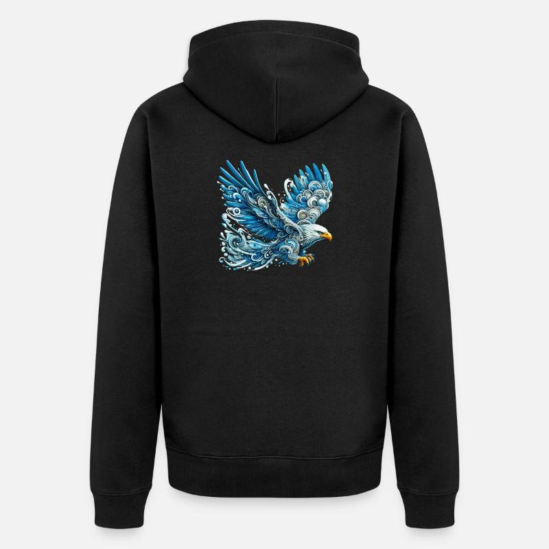 Aigle - Veste à capuche bio Premium Unisexe - noir