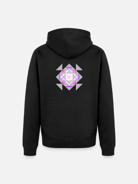 Ornament 2 - Unisex Premium Bio Zip Hoodie - Schwarz