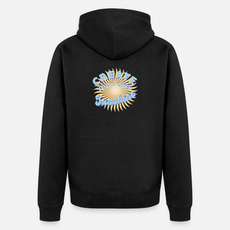 Faites votre propre rayon de soleil - Veste à capuche bio Premium Unisexe - noir
