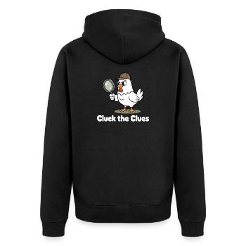 Gloussez le détective - Veste à capuche bio Premium Unisexe - noir - Dos - Nico (187cm)