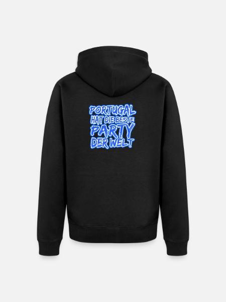 Holidays Portugal - Unisex Premium Organic Zip Hoodie - black