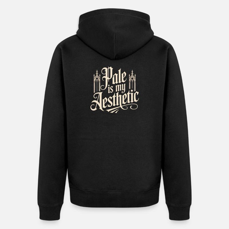 Le poteau est mon esthétique - Veste à capuche bio Premium Unisexe - noir