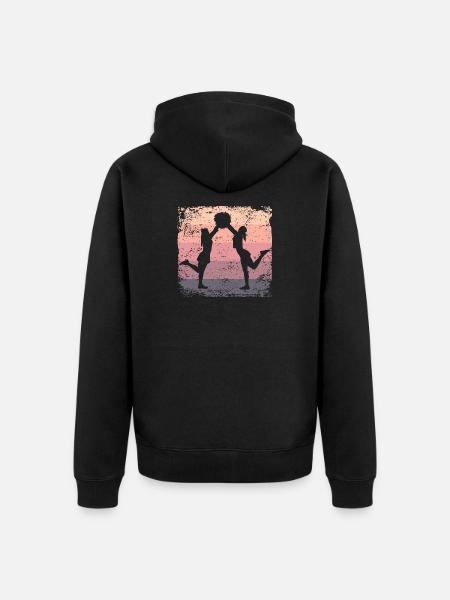 Cheerleader Cheer Mom Cheerleading - Unisex Premium Organic Zip Hoodie - black