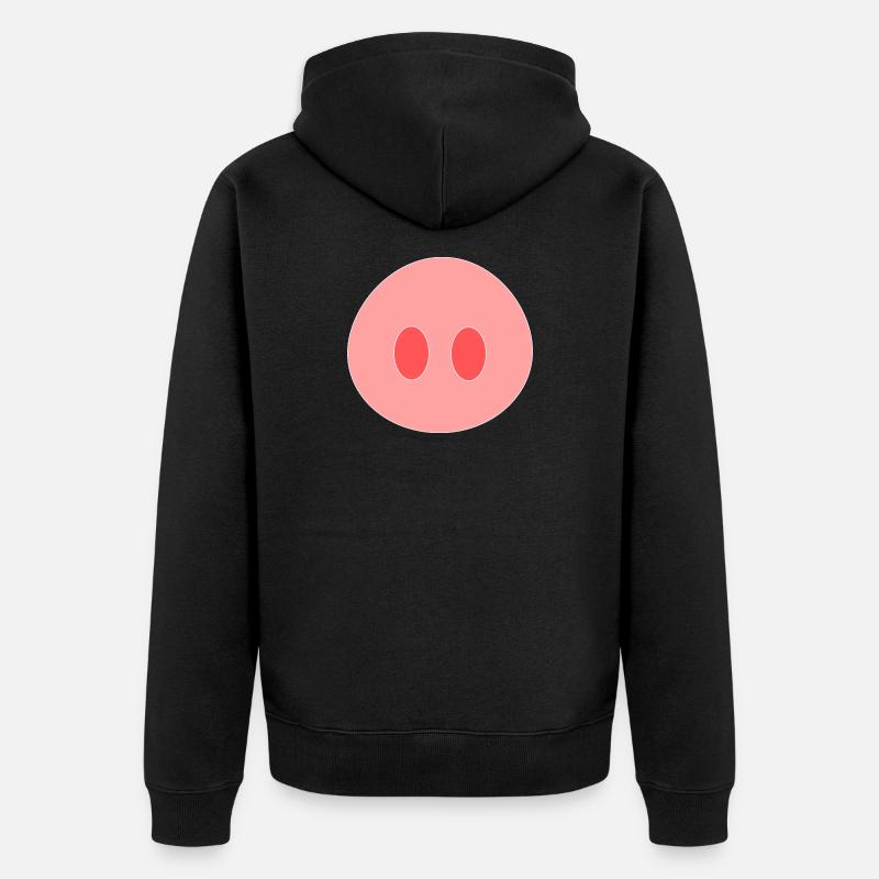 Cochon - Veste à capuche bio Premium Unisexe - noir