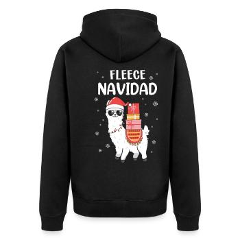 Cadeaux de Noël Noël - Veste à capuche bio Premium Unisexe - noir - Dos - Nico (187cm)