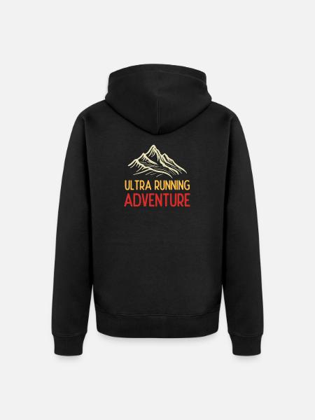 Ultra Running Advrenture - Veste à capuche bio Premium Unisexe - noir