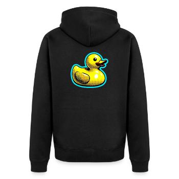 Caneton Canard Canard Canard - Veste à capuche bio Premium Unisexe - noir - Dos - Nico (187cm)