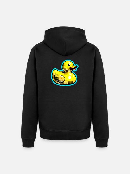 Duckling Duck Duck Duck - Unisex Premium Organic Zip Hoodie - black
