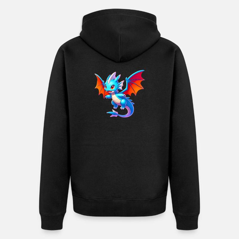 Dragon - Veste à capuche bio Premium Unisexe - noir