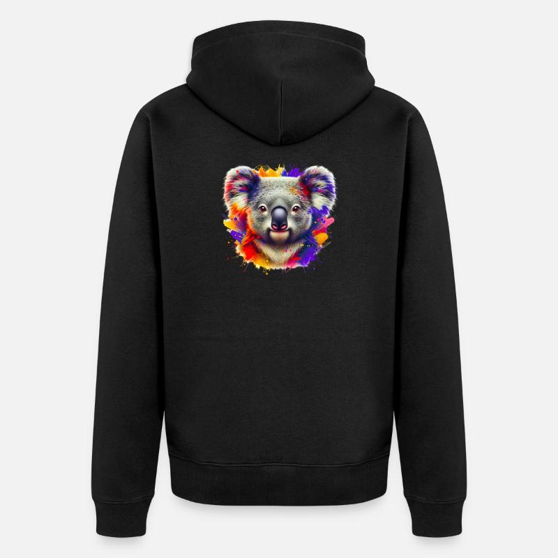 Koala - Veste à capuche bio Premium Unisexe - noir