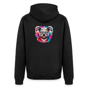 Koala - Veste à capuche bio Premium Unisexe - noir - Dos - Nico (187cm)